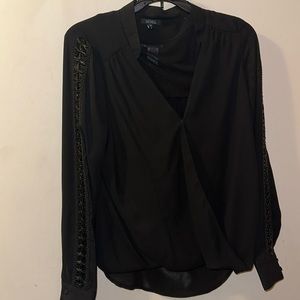 Black long sleeve top